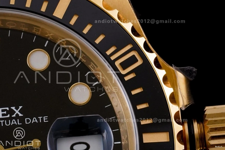 Black Clean YG Best Dial 126618 On Edition SH3235 YG Submariner 1:1 Bracelet LN 0319